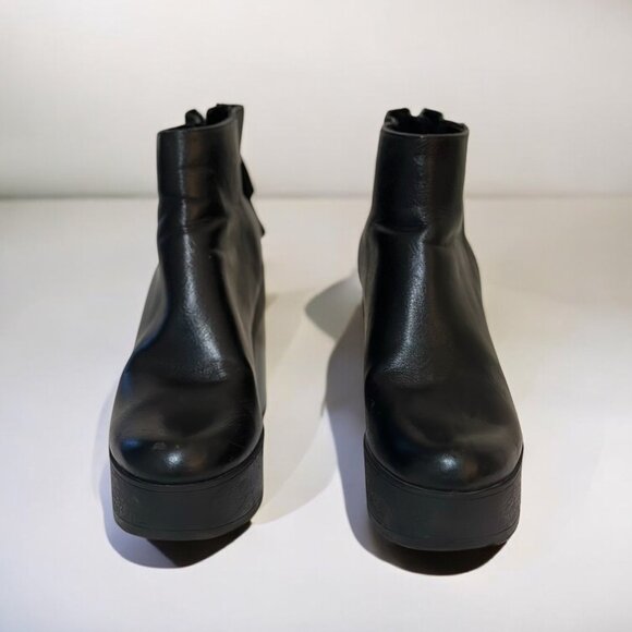 Bershka Dark Green Ankle Boots | Synthetic Leather | US 38 | Good - Picture 2 of 8